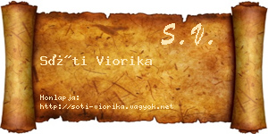 Sóti Viorika névjegykártya